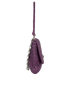 Crystal Matelasse Clutch, &pound;505, Handbags, Purple, Leather, Side view